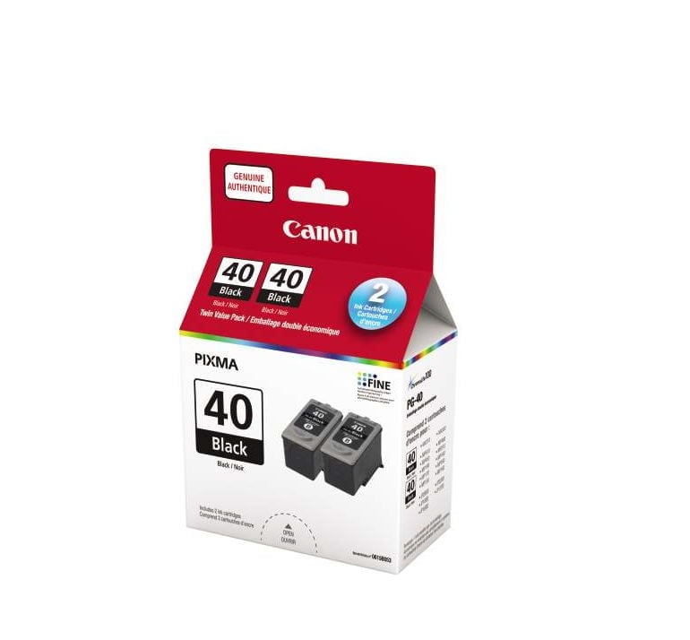Canon - Cartouches d'encre noire PG-40, paquet double