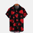 thumbnail image 4 of EGNMCR Chemise à Poche Simple Imprimée de la Saint-Valentin pour Homme, Chemise Décontractée Ample à Poche Imprimée, 4 of 4