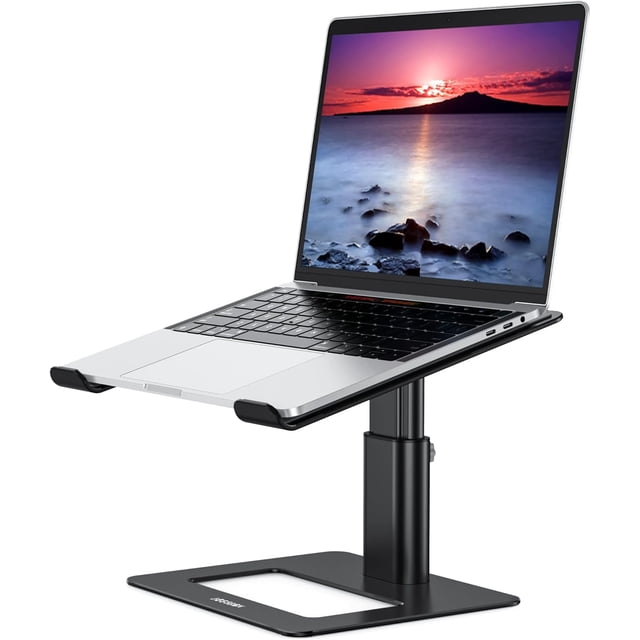 LSX Aluminum Laptop Stand Ergonomic Adjustable Notebook Stand Riser Holder Computer Stand Compatible with Air Pro Dell HP Lenovo More -; Laptops ()