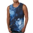 thumbnail image 1 of Qertyioot Débardeur Sport Sans Manches à Col Rond pour Hommes, Décontracté, Mode, Imprimé, 1 of 4