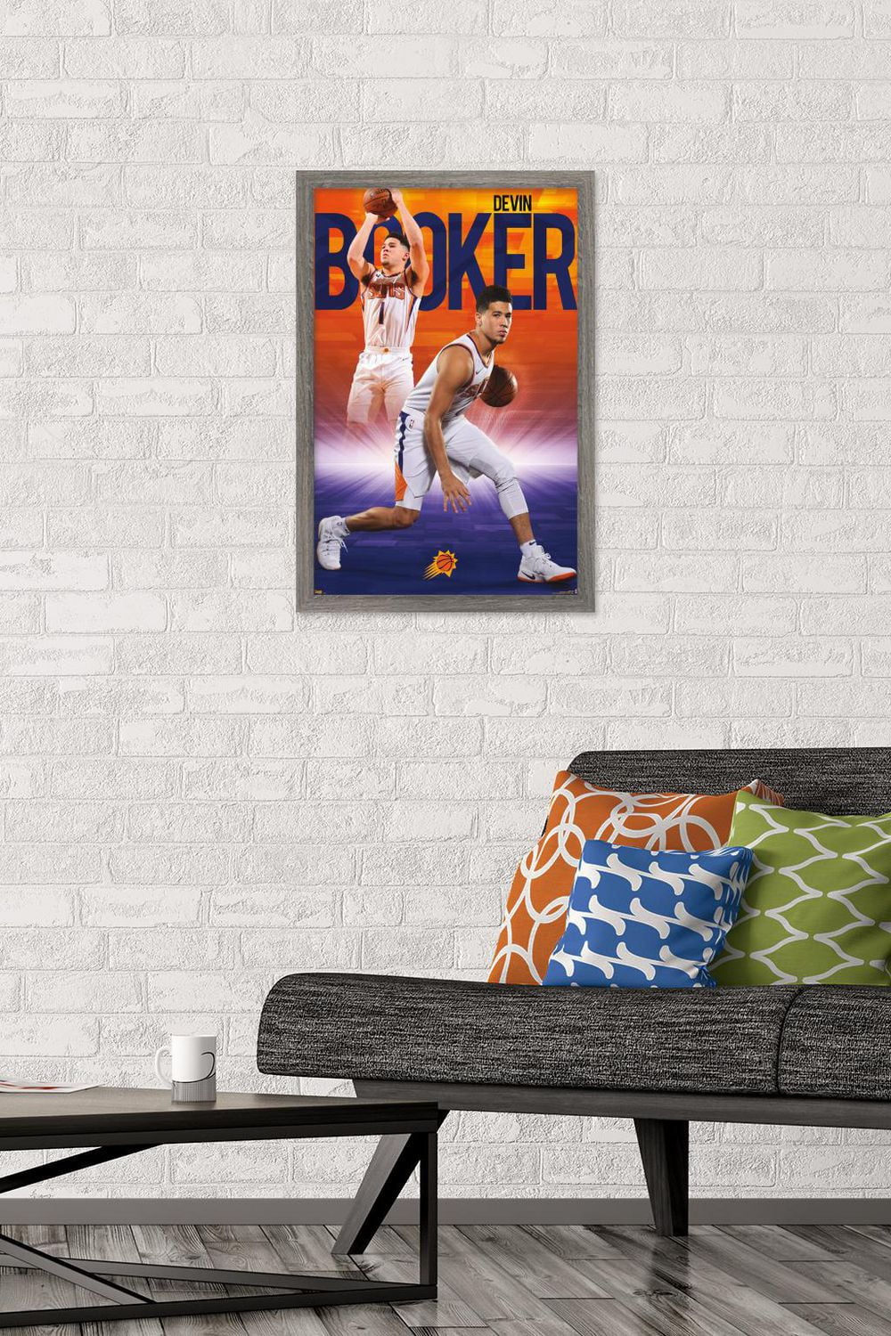 NBA Phoenix Suns - Devin Booker 18 Wall Poster, 22.375" x 34" Framed