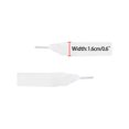thumbnail image 4 of INSPIRE CHIC Women's Wide Ribbon Shoe Laces Flat Velvet Shoelaces Strings White 100cm/39", 4 of 6