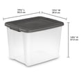 thumbnail image 3 of Sterilite ShelfTotes Contenant de Rangement en Plastique de 50 Pintes avec Loquet, (Lot de 6), 3 of 6