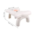 thumbnail image 2 of SHOWERORO Step Stool For Bathroom Toilet White ABS Squatting Toilet Stool For Adults 1Set, 2 of 8