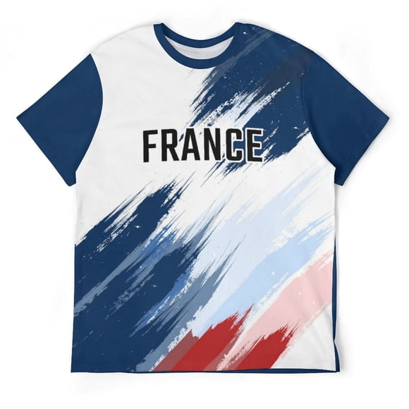 Unisex Adult France T-Shirts 3D Graphic Jersey Shirts Short Sleeve Tees for Men Women
