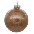 thumbnail image 1 of Vickerman N211580 Boule Transparente Pailletée Café Latte de 6 Po - 4 par Sac, 1 of 3