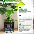 thumbnail image 3 of YUSAZENS 19.5 Inch Tall Black Self Watering Planters with Water Level Indicator Large PP Plastic Plant Pots for Garden Patio Indoor Outdoor Plants- 1 Pair, 3 of 8