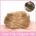 thumbnail image 2 of Postiches Chignon Spatial Mini Pince à Griffes Chignon Cheveux Oreilles de Chat Décoiffées Extension de Cheveux Beigne Chignon, 2 of 6
