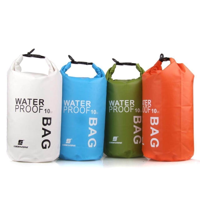 Sac Pochette Imperméable 10 L Camping Bateau Kayak Rafting Canotage Blanc