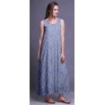 thumbnail image 4 of Bimba Robe de Nuit en Rayonne Imprimée pour Femmes, Sans Manches, Tenue de Nuit, Robe Maxi - TG, 4 of 5