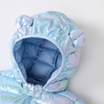 thumbnail image 3 of PatPat Toddler Boy/Toddler Girl 3D Ear Design Metallic Quilted Cotton-Padded Jacket, 3 of 6