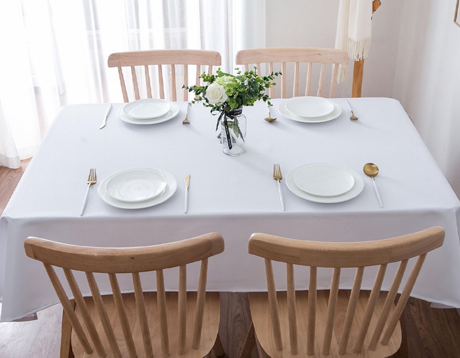 Nappe de table solide 100 % coton Fabstyles Hotel