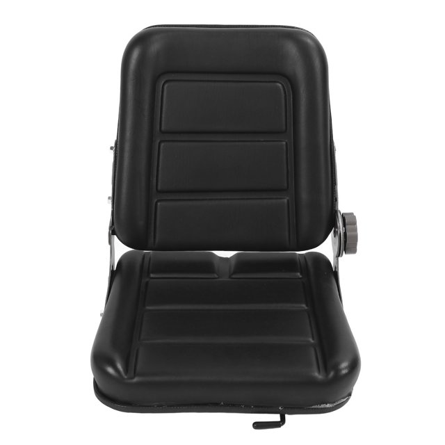 Lawn Mower , Black Comfortable Tractor PVC Leather Ergonomic Long Life for Skid Loader for Telehandler