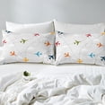 thumbnail image 4 of Erosebridal Cartoon Airplane Bed Sheets Set Full Size, Geometric Line Bed Sheets Full, Plane Decor, 4-Piece, 4 of 6