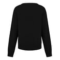 thumbnail image 5 of BLVB Chandails Chauds pour Femmes Col en V Classique Doux Chandail Confortable Ample Décontracté Manches Longues Automne Hiver, 5 of 5