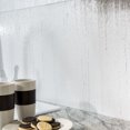 thumbnail image 2 of Fasade Rain Decorative Vinyl Backsplash Panel Sample 6x6 Inch Gloss White, 2 of 5