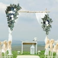 thumbnail image 4 of Artificial Wedding Arch Flowers Floral Arrangement for Living Room  Pink, 4 of 10