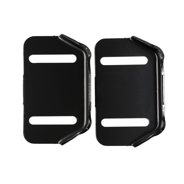 MTD Ensemble de Petites Chaussures à Glissière en Acier avec Deux Chaussures à Glissière en Acier Noires avec Fentes Rectangulaires Allongées, Conçues comme Pièces de Rechange pour Souffleuses à Neige à Deux Étapes de 1992 et Plus, Compatibles avec Troy-Bilt, Cub Cadet et Marques Similaires.
