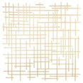 thumbnail image 1 of Cheungs 5802GD Iquara Square Metal Wall Art, Gold - Large, 1 of 1