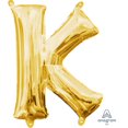thumbnail image 1 of Anagram International Party-Eh! Gold Letter K Balloon, 1 of 1