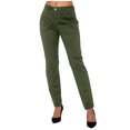 thumbnail image 1 of Dealovy Dress Pants Women Work Skinny Straight-Leg Trousers Solid Color Mid Rise Office Ankle Length Trousers, 1 of 5