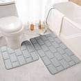 thumbnail image 1 of TopLLC Bathroom Rugs, Rugs for Living Room, Area Rug, Bath Mat Bathroom Water Absorbing Door Mat Convenient Wash Lightweight Fabric Water Absorption Non Slip Floor Mat Chenille floor mats, 1 of 6