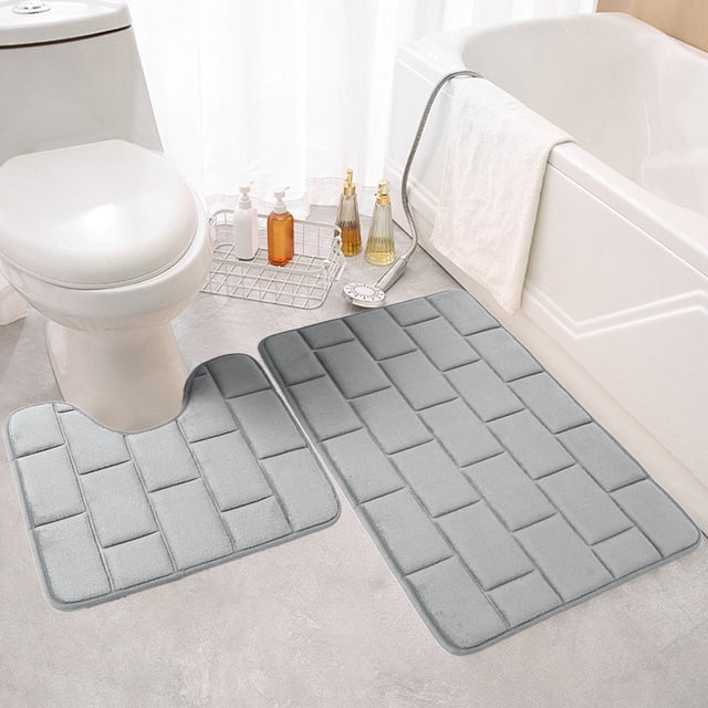 TopLLC Bathroom Rugs, Rugs for Living Room, Area Rug, Bath Mat Bathroom Water Absorbing Door Mat Convenient Wash Lightweight Fabric Water Absorption Non Slip Floor Mat Chenille floor mats