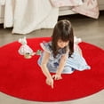 thumbnail image 4 of Back To School Supplies Sale!Fluffy Round Rug,Plush Ound Rugs for Living Room,White Faux Fur Rug,Fluffy Washable Shag Rug for Living Room, Fuzzy Small Circle Rug for Bedroom Dorm Plush Rug Room, 4 of 8