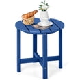 thumbnail image 1 of Costway Table d'Appoint Adirondack de Patio 18 Pouces Résistant aux Intempéries en HDPE pour Jardin Bleu Marine, 1 of 10