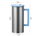 thumbnail image 3 of JMYHOAM Kitchen Gadgets Stainless Steel Cold Water Kettle 1.6L Household Kettle, Restaurant Beverage Kettle, Milk Kettle, Large Capacity, Convenient Straight Tube Kettle With Lid Home and Kitchen, 3 of 7