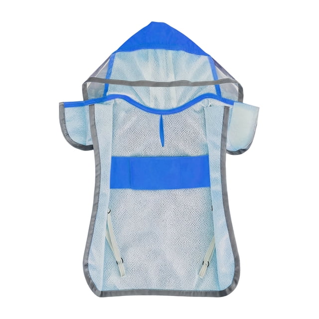 Imperméable pour Chien avec Capuchon Transparent et Caractéristiques Réfléchissantes pour l'Extérieur
