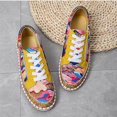 thumbnail image 2 of XZNGL Casual Lace-up Zipper Design Colorful Printed Platform Casual Sneakers, 2 of 7