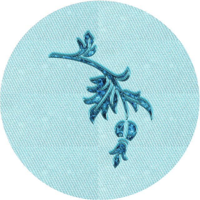 Ahgly Company Tapis de Zone Rond d'Intérieur Lavable à la Machine, Transitionnel, Bleu à Losanges Bleus, 6 Pieds Rond
