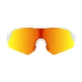 thumbnail image 4 of Lunettes de soleil à visière blanche et orange Athletic Works, 4 of 5