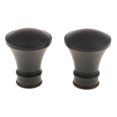 thumbnail image 4 of Langgg 2Pcs Curtain Rod Ends Drapery Pole Head for Dia. 28mm Rod Horn#Black, 4 of 7