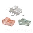 thumbnail image 3 of Desktop Cosmetic Storage Box With Holder Organization Mounting Drawers Makeup Case Dustproof Plastic Multifunctional Household Skincare Holder Green, 3 of 8