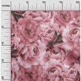 thumbnail image 2 of oneOone Velvet Pink Fabric Floral Craft Projects Decor Fabric Printed By The Yard 58 Inch Wide, 2 of 4