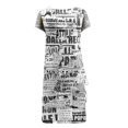 thumbnail image 4 of Birdeem Robe Mode Femme Aguichant Col Rond Imprimé Manches Courtes Slim avec Cordon de Serrage, 4 of 4
