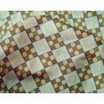 thumbnail image 4 of oneOone Silk Tabby Fabric Geometric & Floral Block Printed Fabric 1 Yard 42 Inch Wide, 4 of 4