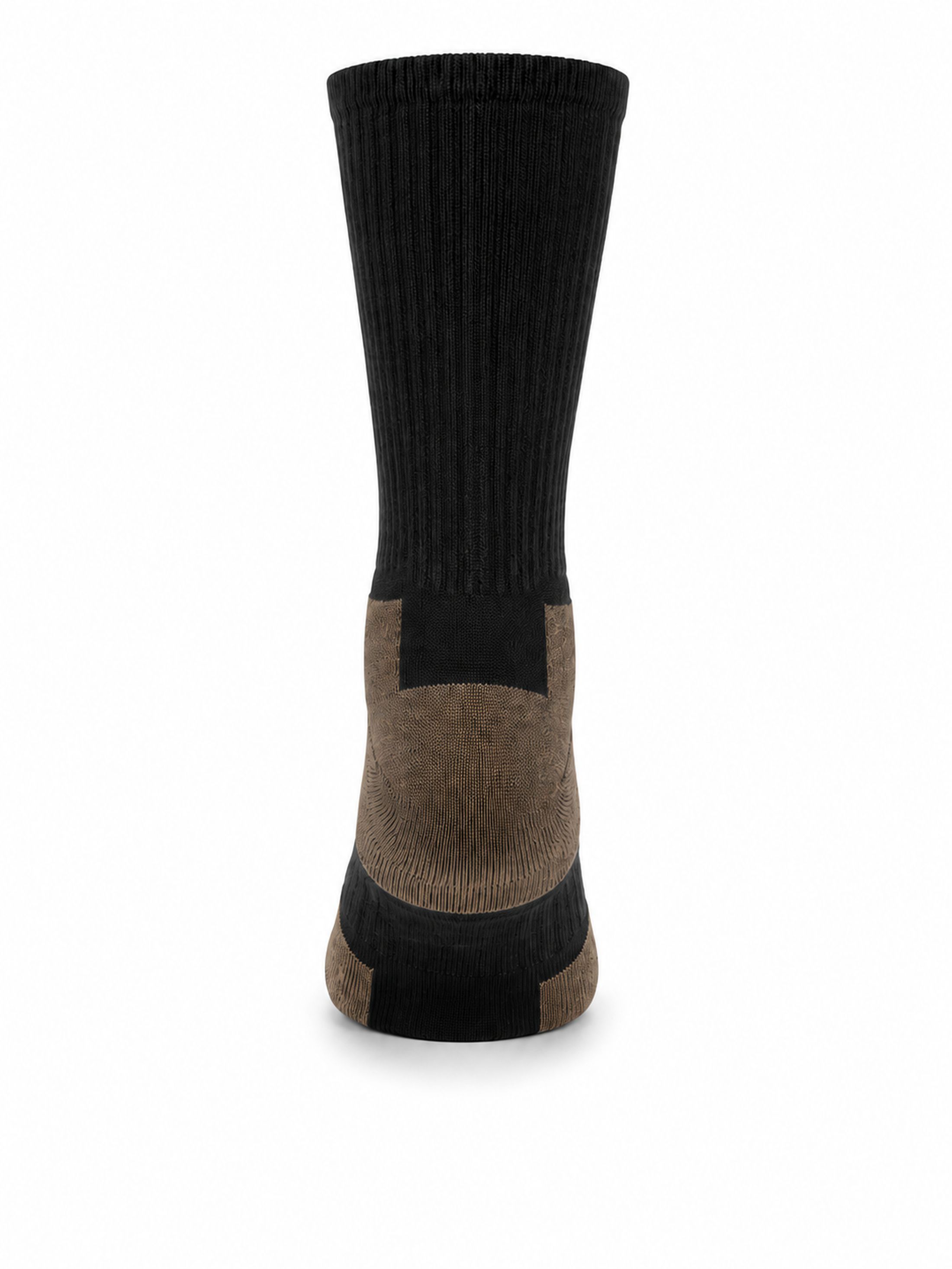 Wrangler Men's Cushion Crew Socks, Work Socks for Men, Black, 6 pair