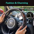 thumbnail image 2 of Steering Wheel Cover Great Grip with 3D Honeycomb Anti-Slip Design, Universal 15 Inch (Purple), 2 of 6