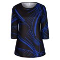 thumbnail image 1 of Mode Femme Printemps Imprimé Manches Mi-Longues Col Rond T-Shirt Décontracté;Halloween;Action de Grâce;Noël;Travail;Maison;Quotidien;Casual;rendez-Vous;Anniversaire;Fête, 1 of 8