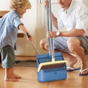 HAOANBroom and Dustpan Set for Home  Broom with Standing Dustpan Combo Set Small Broom and Dustpan  Broom Dust Pan Set for Teen  Broom with Dustpan Combo Set for Home Kitchen Room Office