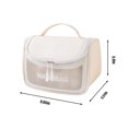 thumbnail image 3 of Vaidha Translucent Cosmetic Bag, Cosmetic Bag Set Frosted Translucent PVC With Zipper Handle Portable Travel Bag, Hangable And Handy Cosmetic Bag, 3 of 6