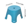 thumbnail image 3 of Low Stepping Stool For Bathroom Living Room Shower Nonslip Base Enhanced Stability Blue Plastic Construction Blue, 3 of 6