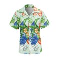 thumbnail image 4 of Innerwin Chemises à Manches Courtes Blouse pour Femmes Col à Revers Élégant Tops Figure 5 L, 4 of 7