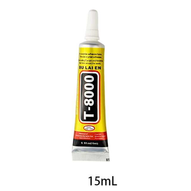 pitrice Multi-Purpose T-8000 Adhesive Jewerly Craft Rhinestone Nail Gel DIY Phone Frame Fix Screen Glass Glue, 15ML