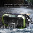 thumbnail image 3 of Hand Crank Radio Hiking Backpacking USB Rechargeable Flashlight IPX5 Waterproof Camouflage Blue, 3 of 9
