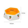 thumbnail image 2 of fastboy Non Slip Rabbit Feeder Bowl Feeding Basin for Hedgehog Gerbils Puppy Kitten 14.5cmx4.7cm, 2 of 9