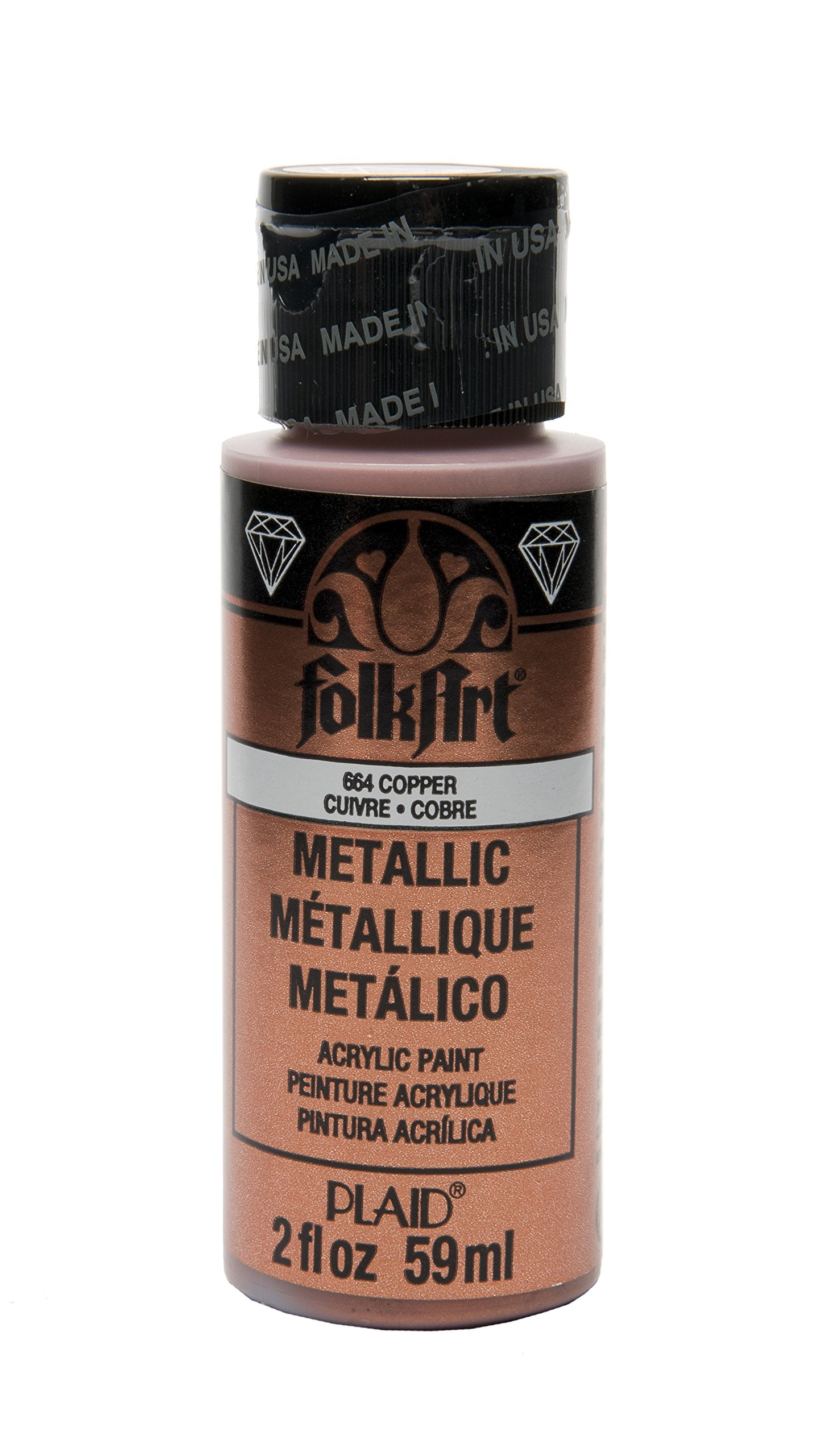 Folkart Métallique peinture acrylique, cuivre, 59 ml